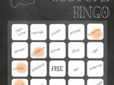 Free printable halloween bingo