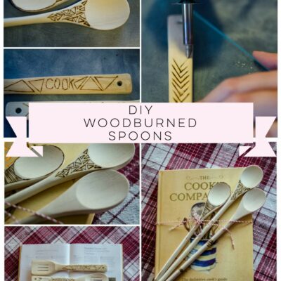 These DIY wood burn spoons would make a great gift!