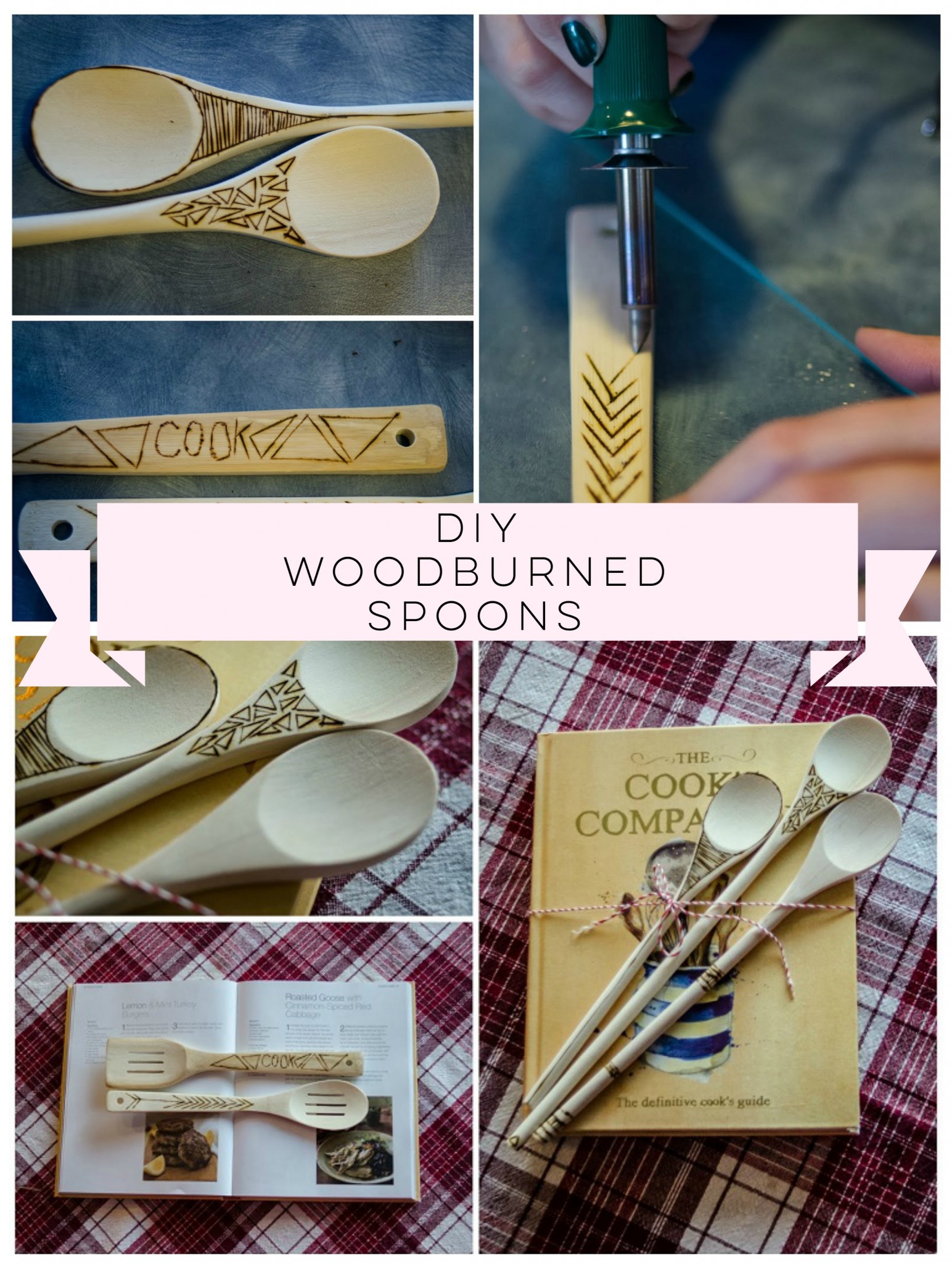 These DIY Woodburned Spoons would make a great gift! Or look great in my kitchen.