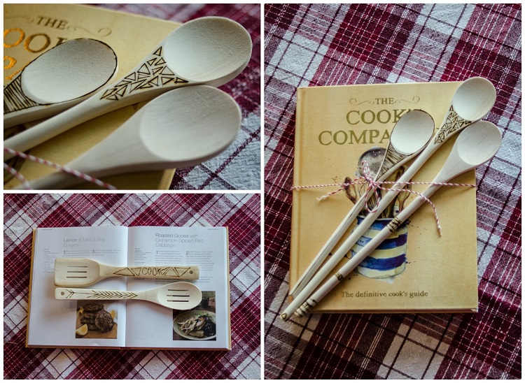 These DIY wood burn spoons would make a great gift!