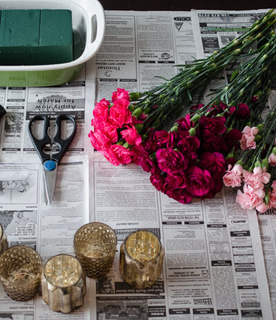 DIY Mini Carnation Arrangement - lemonthislte.com