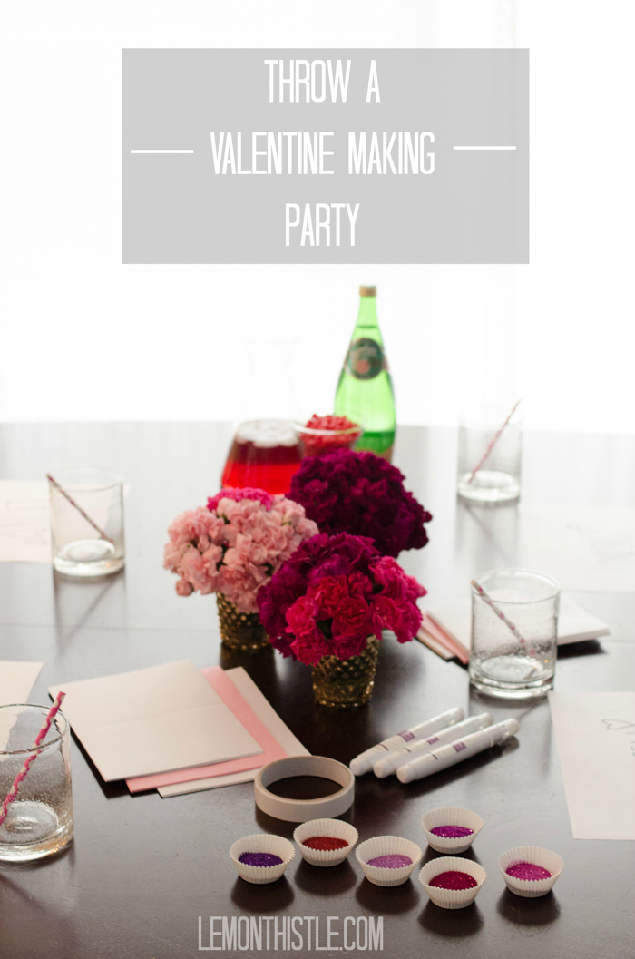Host a Valentine Card Making Party - lemonthistle.com