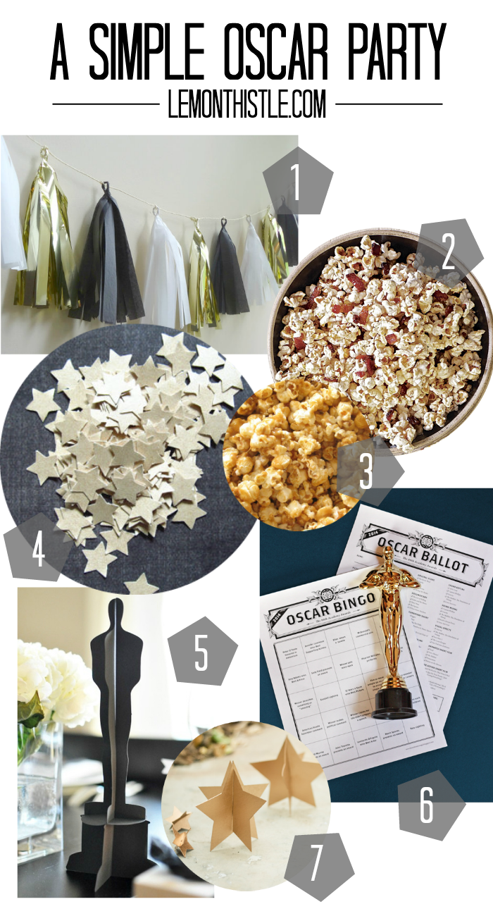 A Simple Oscar Party- lemonthistle.com