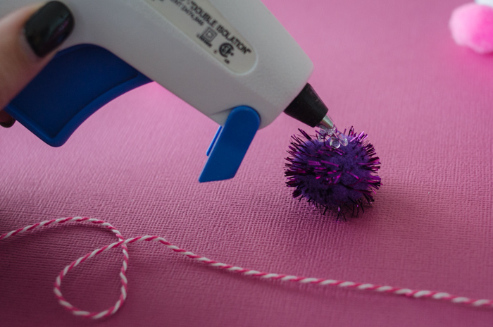 DIY Valentines Pom Pom Garland