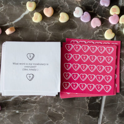 Free Printable Valentines Table Topics - lemonthistle.com