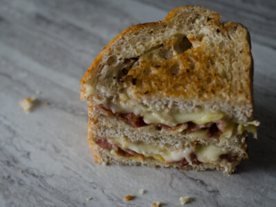 Apple Brie Bacon Grilled Cheese-lemonthistle.com