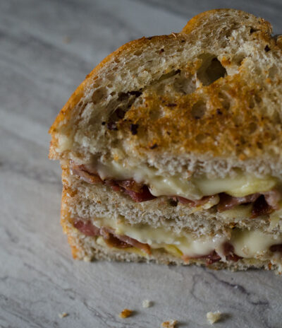 Apple Brie Bacon Grilled Cheese-lemonthistle.com