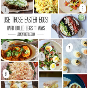 11 Recipes to use Hard Boiled Eggs - lemonthistle.com