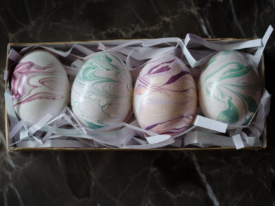 DIY Pastel Marbled Easter Eggs - lemonthistle.com