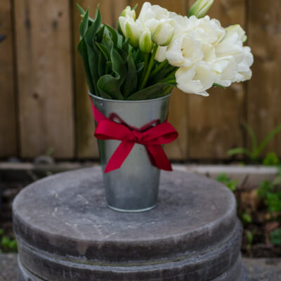 DIY Tulip Arrangement for Spring - lemonthistle.com