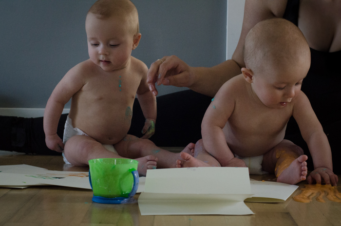 Finger Painting for Babies - lemonthistle.com