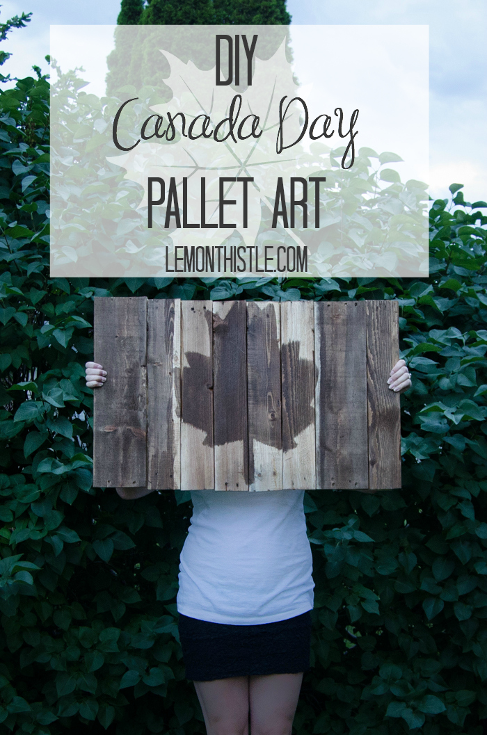 DIY Canada Day Pallet Art - lemonthistle.com