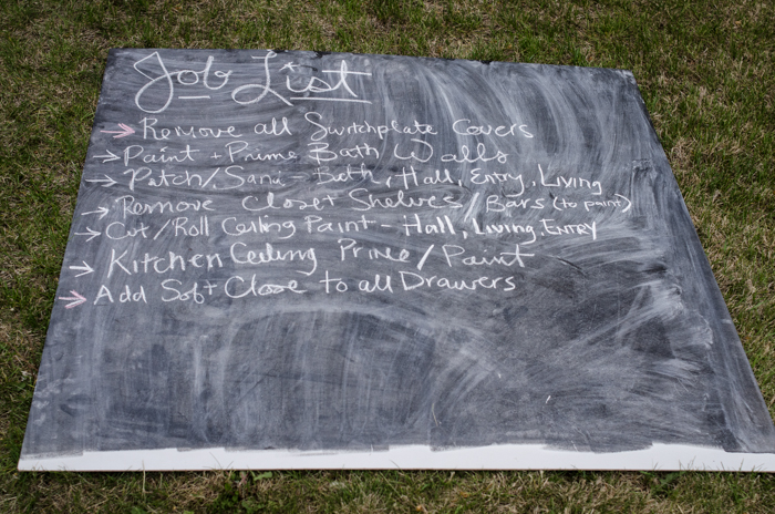 Giant DIY Chalkboard - lemonthistle.com