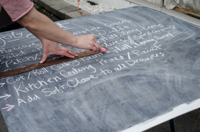 Giant DIY Chalkboard - lemonthistle.com