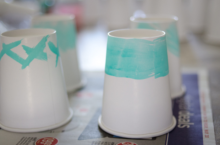 DIY Watercolour Party Cups - lemonthistle.com