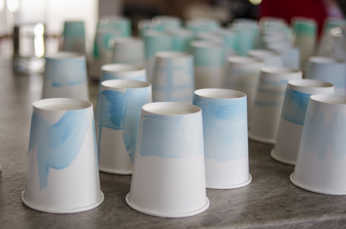 DIY Watercolour Party Cups - lemonthistle.com