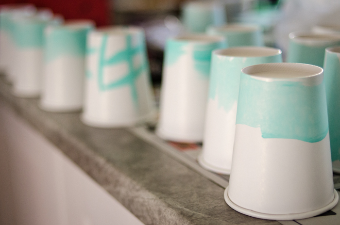 DIY Watercolour Party Cups - lemonthistle.com