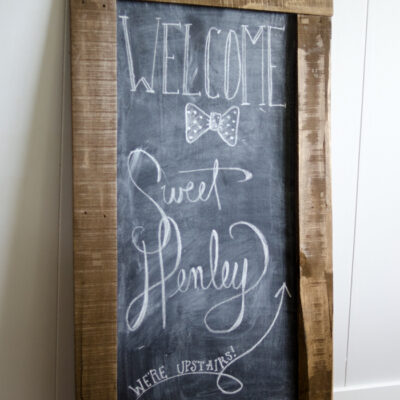 DIY Giant Chalkboard - lemonthistle.com