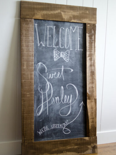 DIY Giant Chalkboard - lemonthistle.com