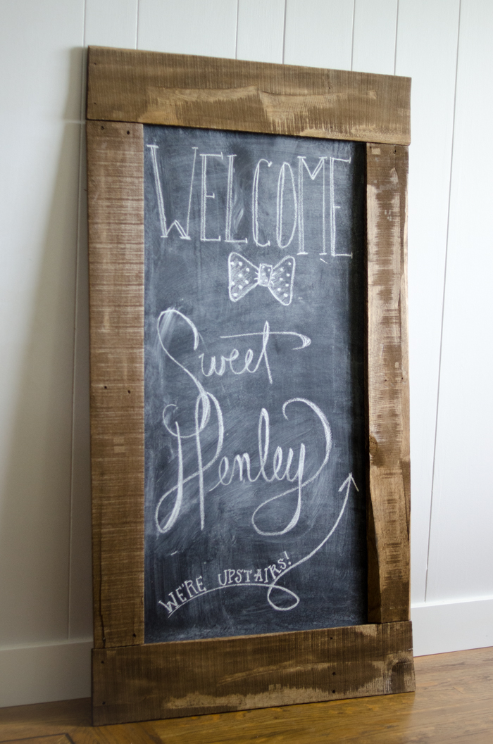 DIY Giant Chalkboard - lemonthistle.com