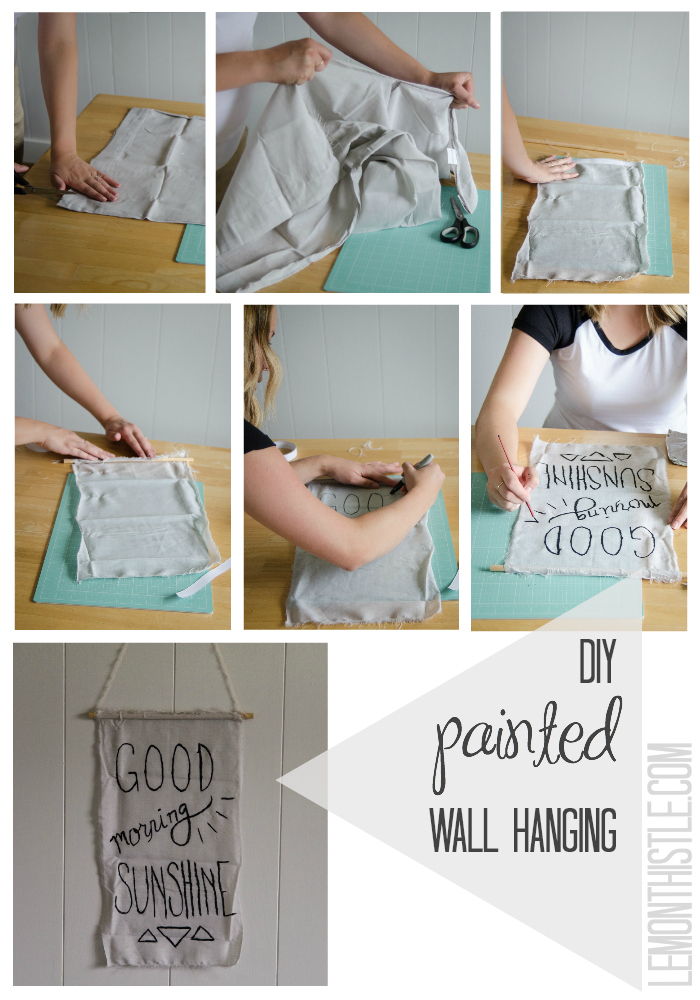 DIY Painted Wall Hanging - Lemonthistle.com
