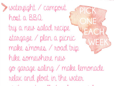 Summer To - Do List free printable - lemonthistle.com