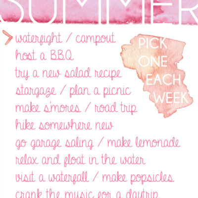 Summer To - Do List free printable - lemonthistle.com