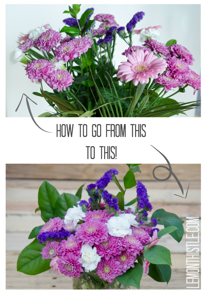 Pretty Up your Grocery Store Florals - lemonthistle.com