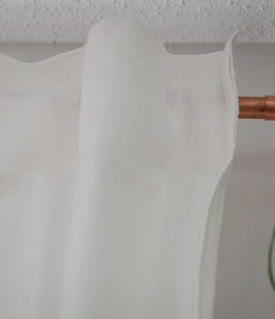 DIY Salvage copper curtain rods - lemonthistle.com