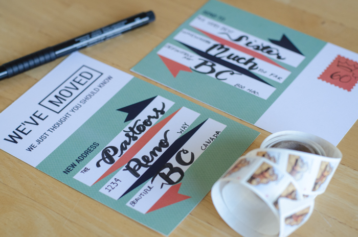 Moved? How about some free printable postcards to let everyone know! - Lemonthistle.com