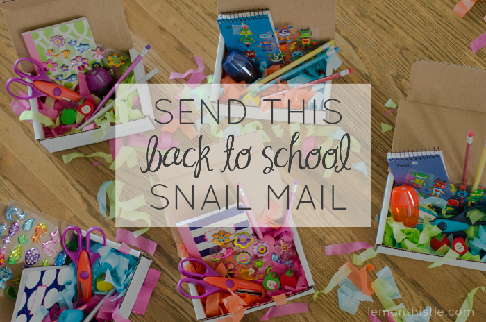 Send some back to school mail - lemonthistle.com