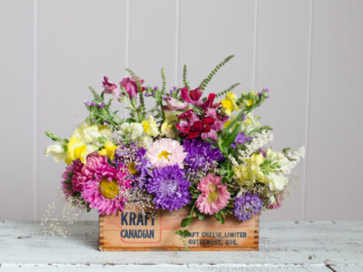 DIY Vintage Cheesebox Florals