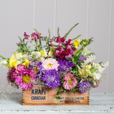 DIY Vintage Cheesebox Florals