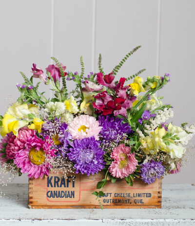 DIY Vintage Cheesebox Florals