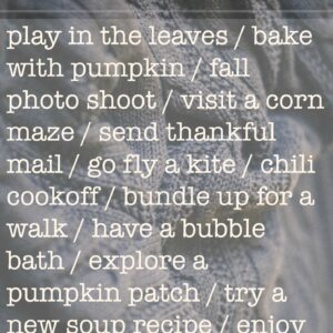 Love this list! Autumn To Do List - Lemonthistle.com