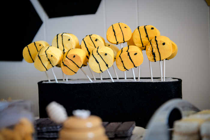 GIANT DIY Bumble Bee Marshmallow Pops