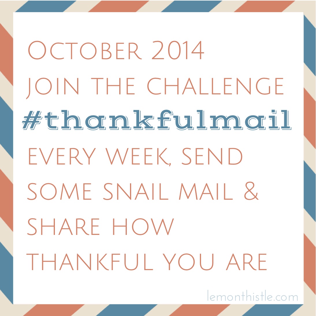 #thankfulmail Challenge