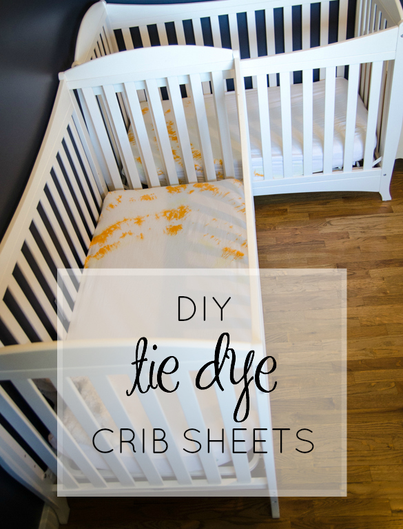 How fun is this!? DIY Tie Dye Crib Sheets - lemonthistle.com for Pretty Providence