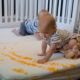Such a fun idea- love it!! DIY Tie Dye Crib Sheets - lemonthistle.com for Pretty Providence