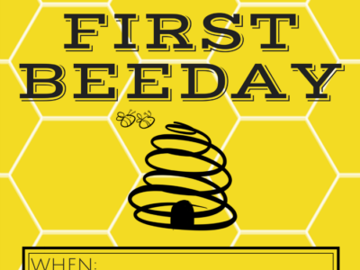 Love this First Beeday Invitation - Free Printable