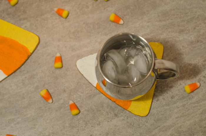 DIY Cork Candy Corn Coasters