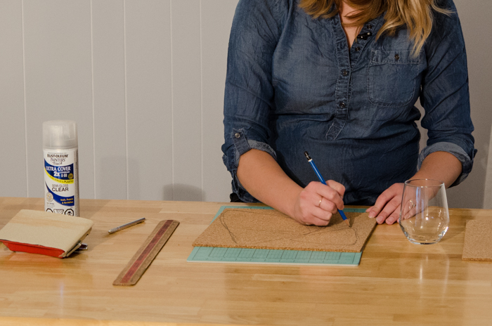 DIY Cork Candy Corn Coasters