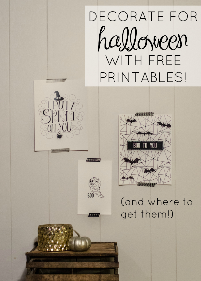 Boo! Geometric Ghost Free Printable and how to use them.