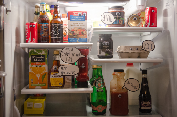 What a fun idea! A spooky fridge surprise!!