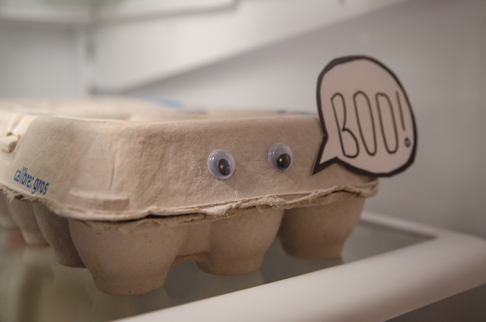 What a fun idea! A spooky fridge surprise!!