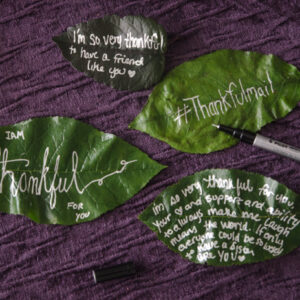 Love this idea... How to send a note on a leaf!