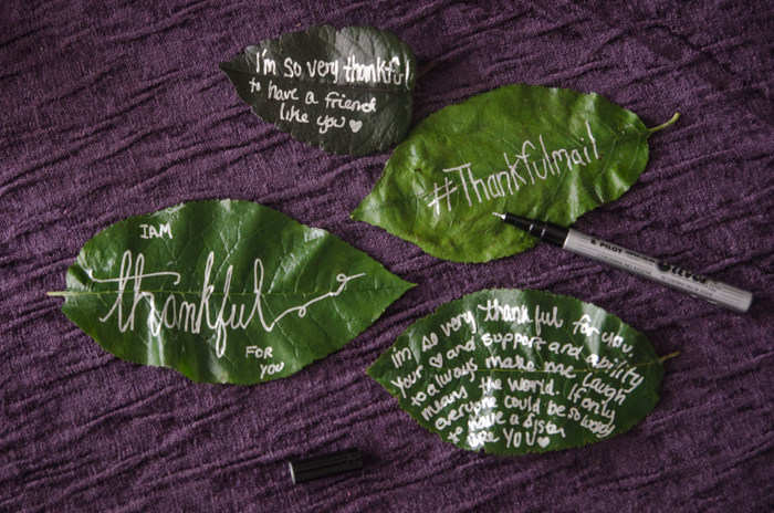 Love this idea... How to send a note on a leaf!