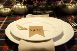 Love the simple place setting- perfectly Thanksgiving! Friendsgiving 2014- the start of a tradition