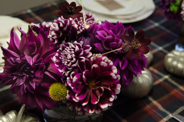 Love the deep purples for thanksgiving colours! Untraditional but still warm and cozy... Friendsgiving 2014- the start of a tradition