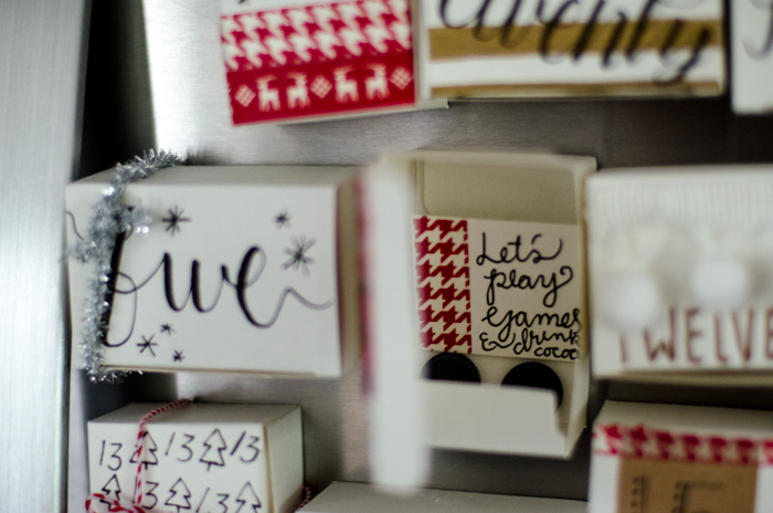 DIY Magnetic Advent Calendar